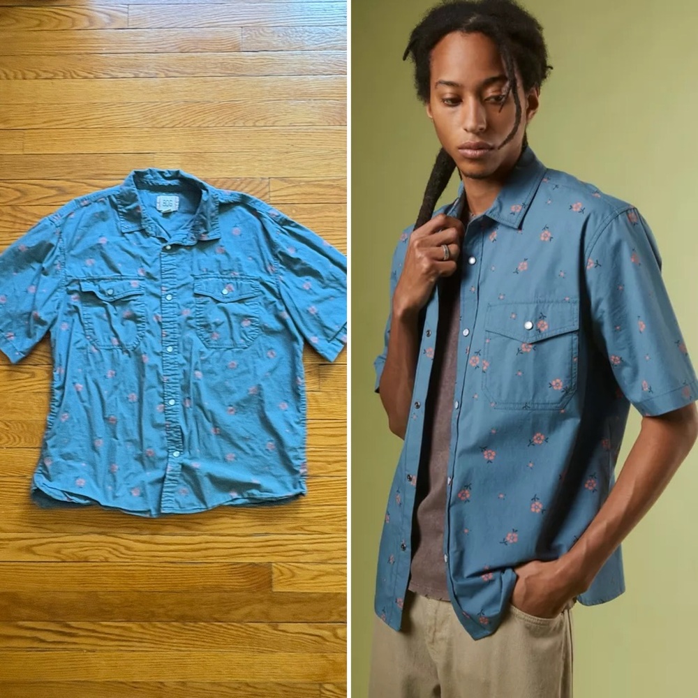 BDG Western Floral Shirt